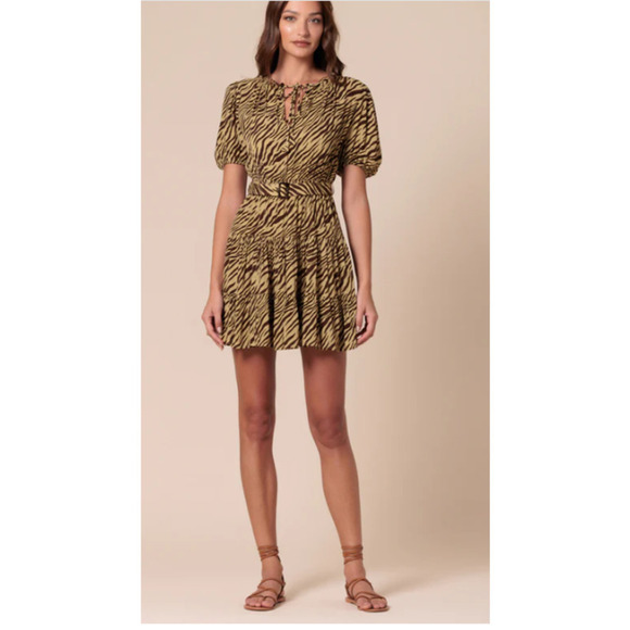 Lusana Ayla Crepe Mini In Dune - Size S - Picture 1 of 4